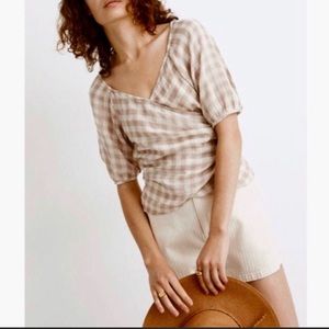Madewell gingham top